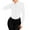 White, variant on Women's Full Zipper Light Sportswear Walking Coat Cutting Training Yoga Coat Pink XL