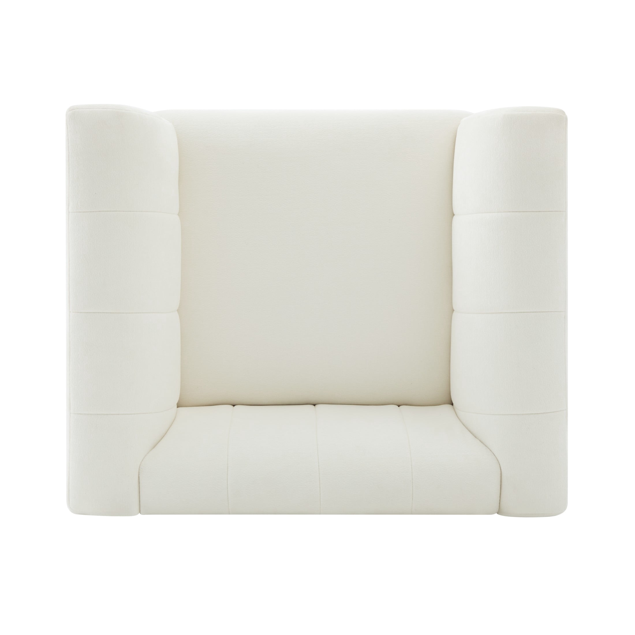 Christopher Knight Home Modern Chenille Accent Chair with Channel Tufted Back and Wooden Legs, Beige