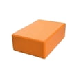 thumbnail image 1 of Yoga Pilates Bricks High Density EVA Block Sports Exercise Fitness Gym Workout Stretching Aid (Orange), 1 of 3