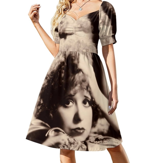 Clara Bow eres hermoso vestido de manga corta vestido de verano para mujer 2025 vestido de lujo sensual para mujer vestido de graduación