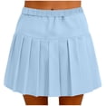 thumbnail image 3 of GUACER Pleated Mini Skort for Women High Waisted Athletic Skirt with Built-in Shorts, Preppy A-Line Casual Tennis Skirt, 3 of 5