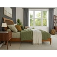 thumbnail image 4 of AFI Orleans King Solid Wood Low Profile Sleigh Platform Bed, Light Toffee, 4 of 12