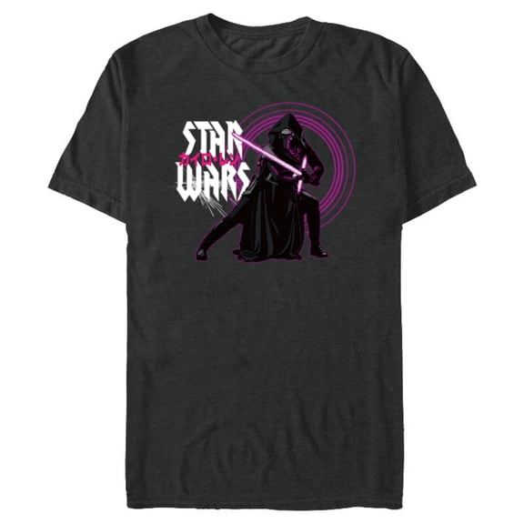 Star Wars Kylo Ren Dark Side Villains Japanese - Short Sleeve Blended T-Shirt for Adults - Customized-Dark Heather