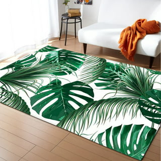 2x3 Rug, Sunset Rugs for Entryway Living Room Bedroom, Tropical Palm Tree  Small Area Rug & Bedroom Decor, Washable Non Slip Soft Low Pile Indoor Door