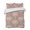 Terracotta, Clay, Beige, variant on Quilts Full Size Bedding Set, Pink Palm Tree Lightweight Quilted Comforter, Summer Botanical Tropical Tree Soft Reversible Bedspread Coverlet with Pillow Covers for All Season, 78" x 90"