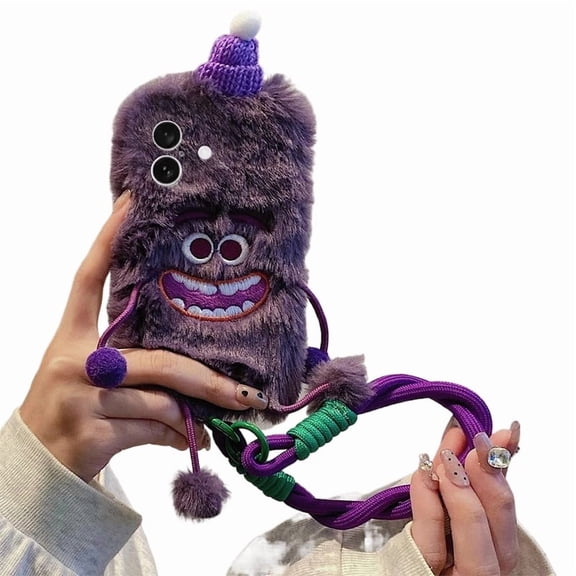 Purple Monster is suitable for iPhone 17 Pro case,iPhone16case,iPhone15 case