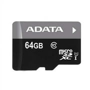 ADATA 64GB UHS-I Class 10 MicroSDXC Card with Adapter