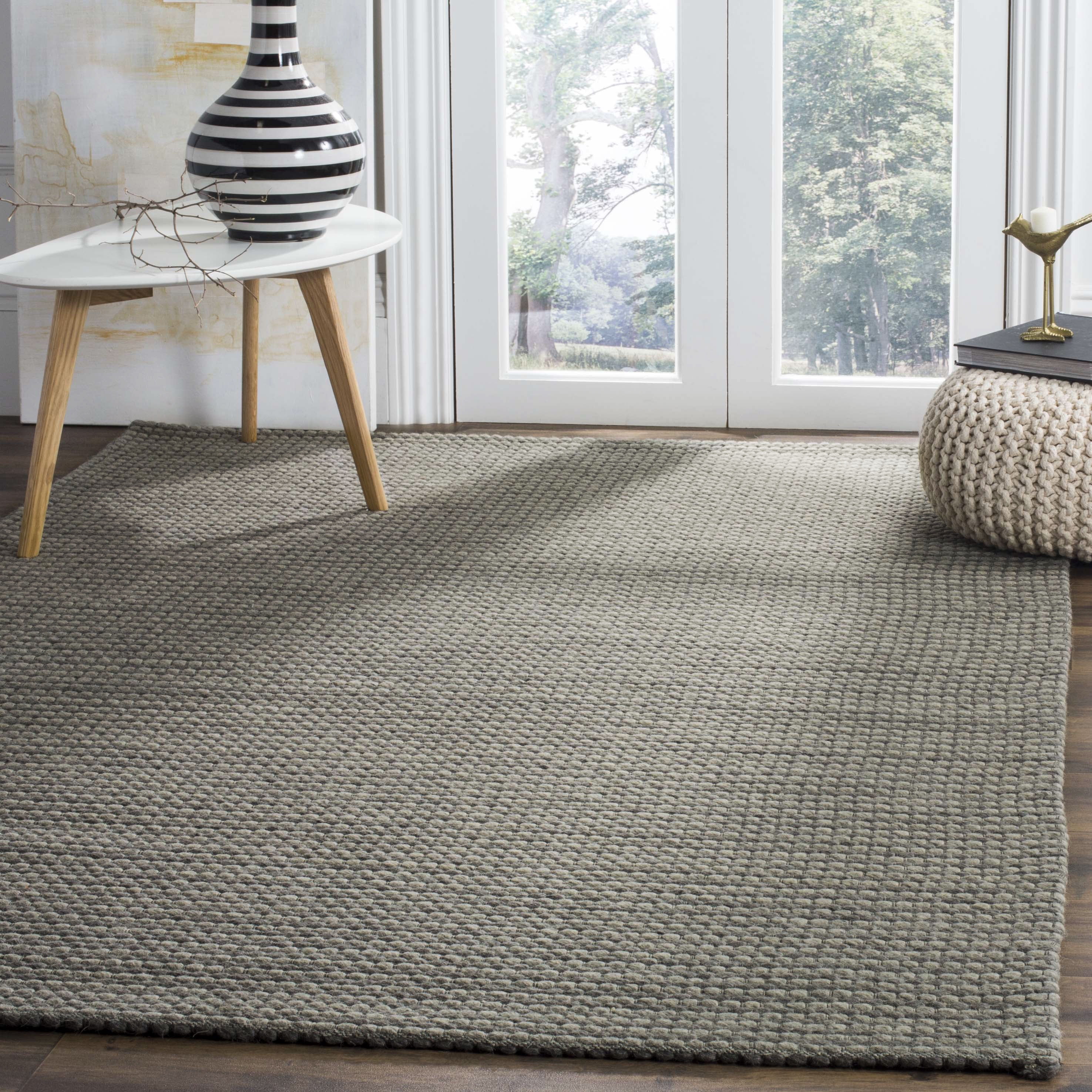 SAFAVIEH Natura Corine Geometric Area Rug, Dark Grey, 6' x 6' Square