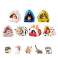 thumbnail image 2 of Hamster Plush Bed Winter Warm Plush Small Pet Cage Sleep Nest for Guinea Pigs, 2 of 20