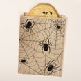 thumbnail image 2 of Big Dot of Happiness Creepy Spiders Kraft Brown Paper Treat Bags, Halloween Individual Candy Snack Favors, Greaseproof Sandwich Cookie Bags - 25 Count, 2 of 5