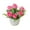 Rose Red, variant on D-GROEE Artificial Flowers with Small Plastic Vase Artificial Roses Fake Plants Flower Arrangements Decorations for Home