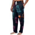 thumbnail image 4 of Satingcolo Mens Pajama Pants Red Bats Halloween, Cotton Soft Sleep Lounge Pj Bottoms with Pockets Drawstring, 4 of 6