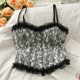 thumbnail image 1 of Camiseta de encaje con estampado francés para mujer, Top corto sin mangas, camisola de tubo, Chaleco Corto ajustado elegante, ropa de calle de moda Y2k, 2021, 1 of 3