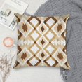 thumbnail image 5 of Beige And Brown Modern Art Geometric Pillow Covers,Beige And Brown Modern Art Geometric Throw Pillow Covers 24"×24" ,Living Room Sofa Couch Pillow Covers,Decorative Pillow Covers, 5 of 7