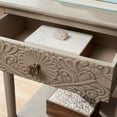 thumbnail image 4 of SAFAVIEH Josie French Greige Rectangle Water Based Paint End Table (19 in. W x 15.8 in. D x 26 in. H), 4 of 14