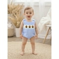 thumbnail image 6 of BemeyourBBs Thanksgiving Baby Boy Overalls Plaid Embroidery Turkey Romper, 6 of 9