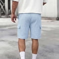 thumbnail image 5 of Thousandth Men Casual Cargo Shorts Elastic Waist Drawstring Summer Shorts Soft Breathable Multi Pocket Everyday Shorts Quilted Shorts for Men, 5 of 9