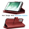 thumbnail image 4 of Tiflook Wallet Case For Galaxy S22,PU Leather Card Holder Flip Cover [Detachable Magnetic] for Samsung Galaxy S22 5G 6.1" 2022 [Wine Red], 4 of 6