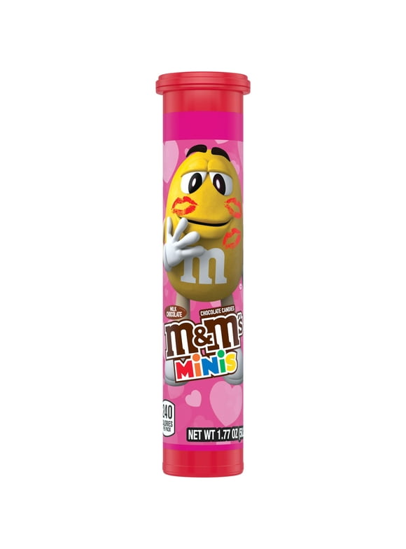 M&M's Minis Milk Chocolate Valentine's Day Candy - 1.77 oz Tube