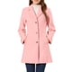 thumbnail image 1 of Abrigo largo de invierno para mujer Inspire Chic, de un solo botón, talla XS, color rosa, 1 of 7