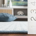 thumbnail image 4 of SAFAVIEH Vermont Jilliean Diamond Quatrefoil Area Rug, Blue/Ivory, 6' x 6' Round, 4 of 7