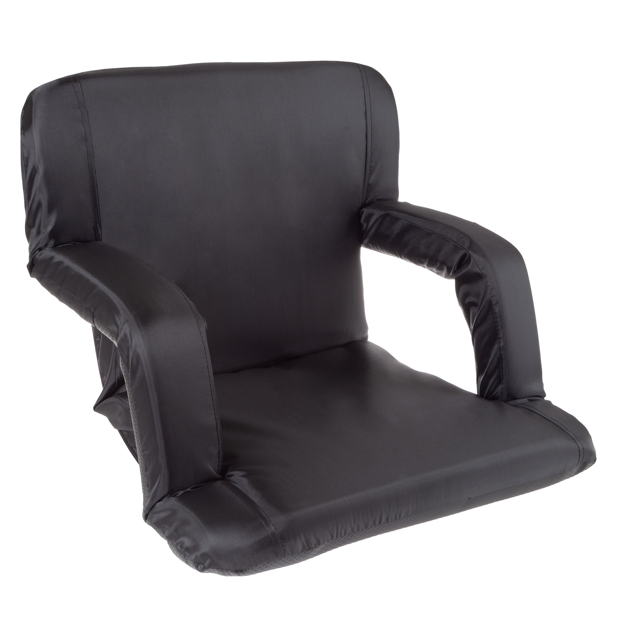 Black Summit Portable Stadium Seat Padded Cushion Backrest Outdoor Chair 