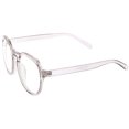 thumbnail image 3 of Modern Keyhole Nose Bridge Clear Lens Round Eyeglasses 55mm (Smoke / Clear), 3 of 4