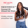 thumbnail image 3 of Revlon Smoothstay Coconut Oil-Infused Ceramic Hair Dryer with Diffuser, Black, 3 of 11