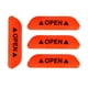 thumbnail image 2 of Cinta reflectante adhesiva de 4 Uds., tira reflectora de recordatorio a prueba de lluvia, pegatinas de apertura de puerta de coche para mascotas, Naranja Macarena pegatinas reflectantes para coches, 2 of 7