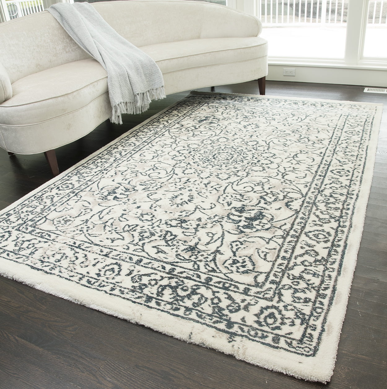 Rugs America Brighton Collection Blue Hints BH150A Transitional