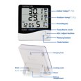 thumbnail image 3 of Termómetro higrómetro digital, monitor de temperatura interior y exterior, 3 of 6