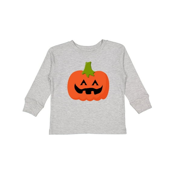 Inktastic Jack O Lantern Pumpkin Boys or Girls Long Sleeve Toddler T-Shirt