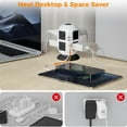 thumbnail image 4 of Superdanny 8 Outlet Power Strip Tower, USB C Surge Protector with 10FT Extension Cord, 3 USB-A , 1 USB-C Ports, White and Black, 4 of 7