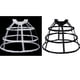 thumbnail image 1 of 2pcs Mujeres 3-Hoop Aro hueco para debajo del Se desliza Enagua Aros enagua BLESIY Traje de novia, 1 of 8