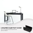 thumbnail image 5 of FESTFENDS Floor Protection U Shaped Stool Leg Covers Black 25Pcs 1.6x1.2x0.9In, 5 of 8