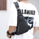 thumbnail image 5 of Bolsa De Hombro Bolso De Hombro Bolso bandolera de nailon antirrobo para hombre de pecho deportiva para correr y viajar (negro izquierdo), 5 of 9