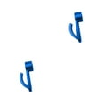 thumbnail image 4 of serony Alloy Easy-to- Side Storage Hook With Exquisite Craftsmanship Aluminum Alloy Hook Half Cover Hook blue 2Set, 4 of 6