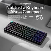 Keychron K4 HE 96% Wireless RGB Magnetic Switch Keyboard, Rapid Trigger, QMK, 2.4G/BT, Standard Black