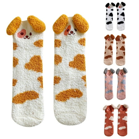 

Medcursor Got7 Socks 5 Pairs Of Women Casual Animal Print Cotton Pattern Lady Socks Tube Comfortable Socks