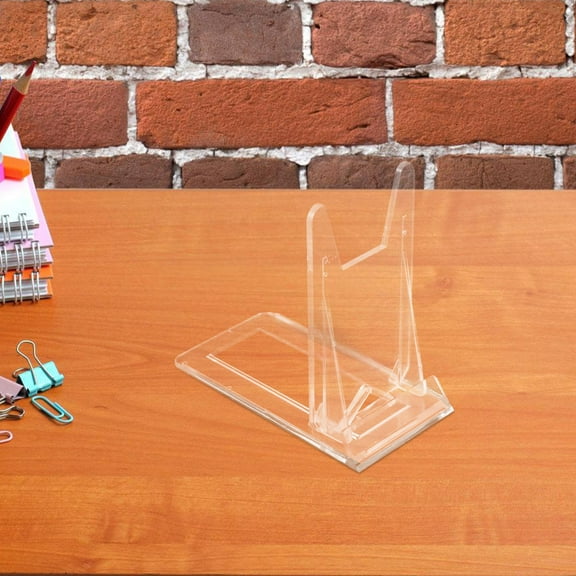 GOOHOCHY  6 Pcs Plate Holder Stand Acrylic Hollow Display Transparent