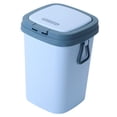 thumbnail image 4 of IFANLANDOR Trash Can With Lid Small Rectangular PP Prevent Bag Slipping For Bathroom 1Pack, 4 of 6