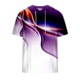 thumbnail image 4 of UVEASISHA Men Summer Hoodies,Men's Short Sleeve 3D Graphic Hoodie Workout Gym Sweatshirt Muscle Fit Fashion Athletic Hoodies Pullover Hooded T-Shirts 2025 Purple, 4 of 4
