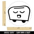 thumbnail image 2 of Cute Kawaii Toaster Self-Inking Rubber Stamp Ink Stamper - Pink Ink - Medium 1 Inch, 2 of 7