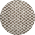 thumbnail image 2 of Addison Rugs Mayfield Premium Machine Washable Transitional Geometric Brown Round Rug, 8' x 8', 2 of 6