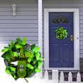 thumbnail image 4 of Dongrere St. Patrick's Welcome Wreath Irish Day Decorative Flower Ring Spring-wreath for Indoor and Outdoor, 4 of 9