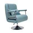 thumbnail image 3 of Sofá Cama De Cuero PU Silla Convertible Desmontable Respaldo Ajustable Azul, 3 of 9