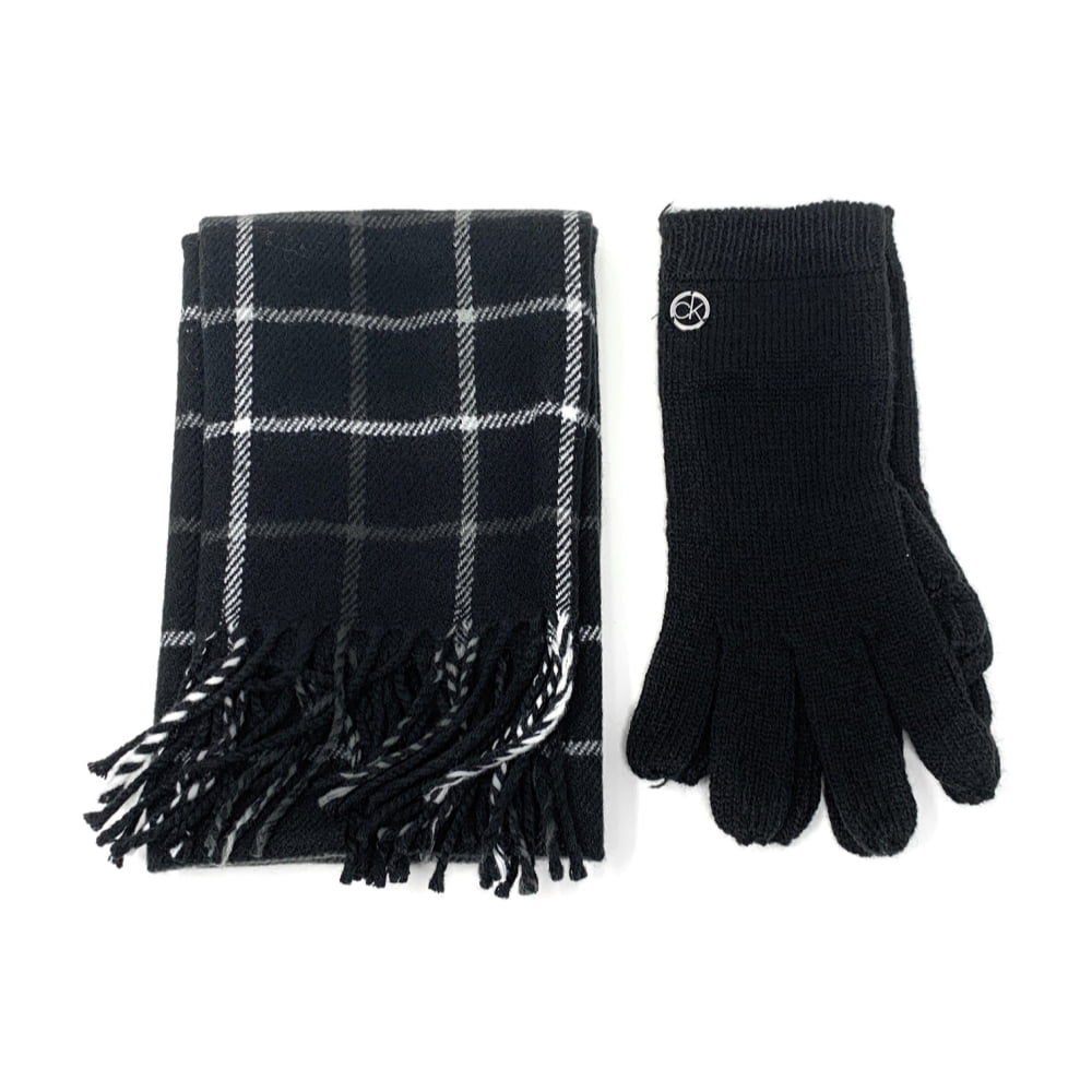 Introducir 56+ imagen calvin klein glove and scarf set