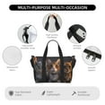 thumbnail image 3 of Travel Duffle Bag Wide Eyed Cartoon Cats Travel Tote Bags Carry on Luggage Waterproof Weekender Bags with Top Handle Adjustable Shoulde Strap for Travel Gym, 3 of 5
