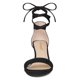 thumbnail image 2 of Sandalias con cordones y tacón bajo Allegra K Negro 36, 2 of 7