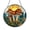 Acrylic 3.5 Inch, variant on Whimsical Mushroom Stained Glass Round Window Decor, Fun Garden Art Design, Cheerful Home Display Gift